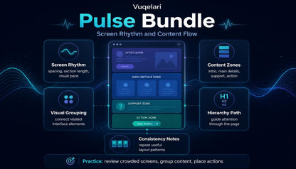 Vuqelari Pulse Bundle diagram on a dark background with blue and white elements.